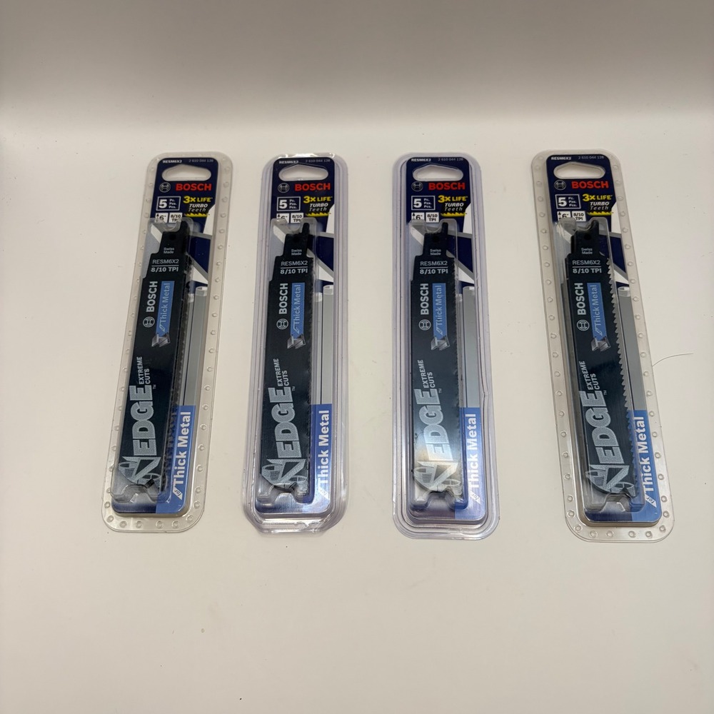 Bosch RESM6X2 Edge Extreme Cuts 6 In 8/10 TPI Thick Metal Recip Saw Blades 20Pk